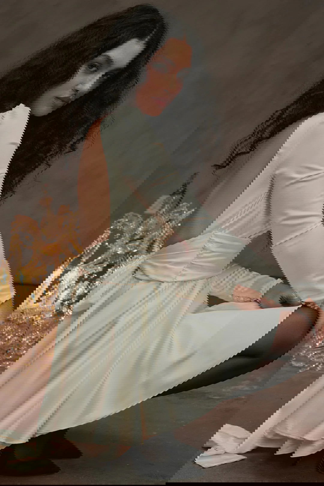 Vestido Curto Branco Aberto Nas Costas Modelo Syracuse
