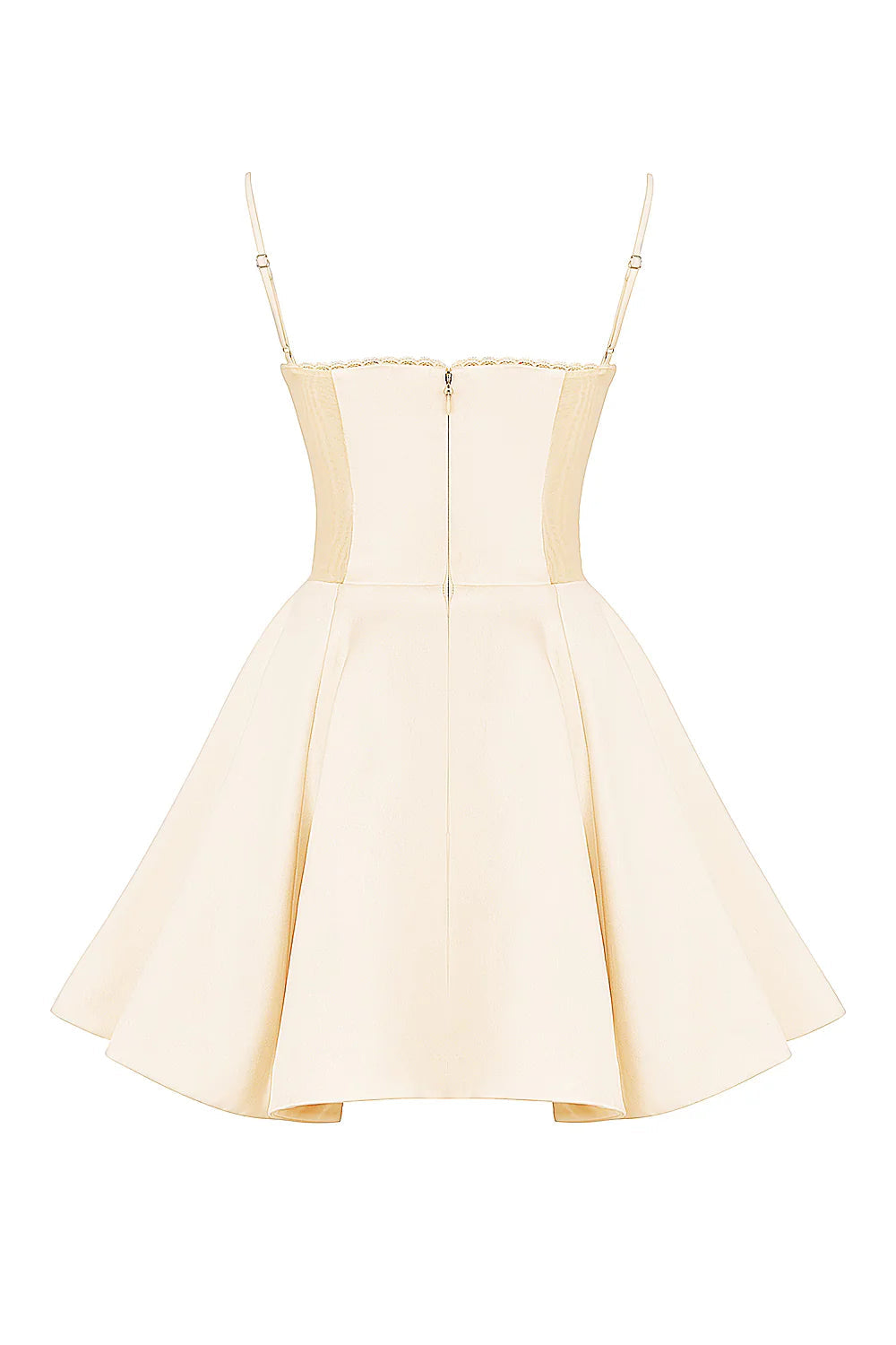 Vestido Curto Creme Vintage Modelador Modelo Rieti