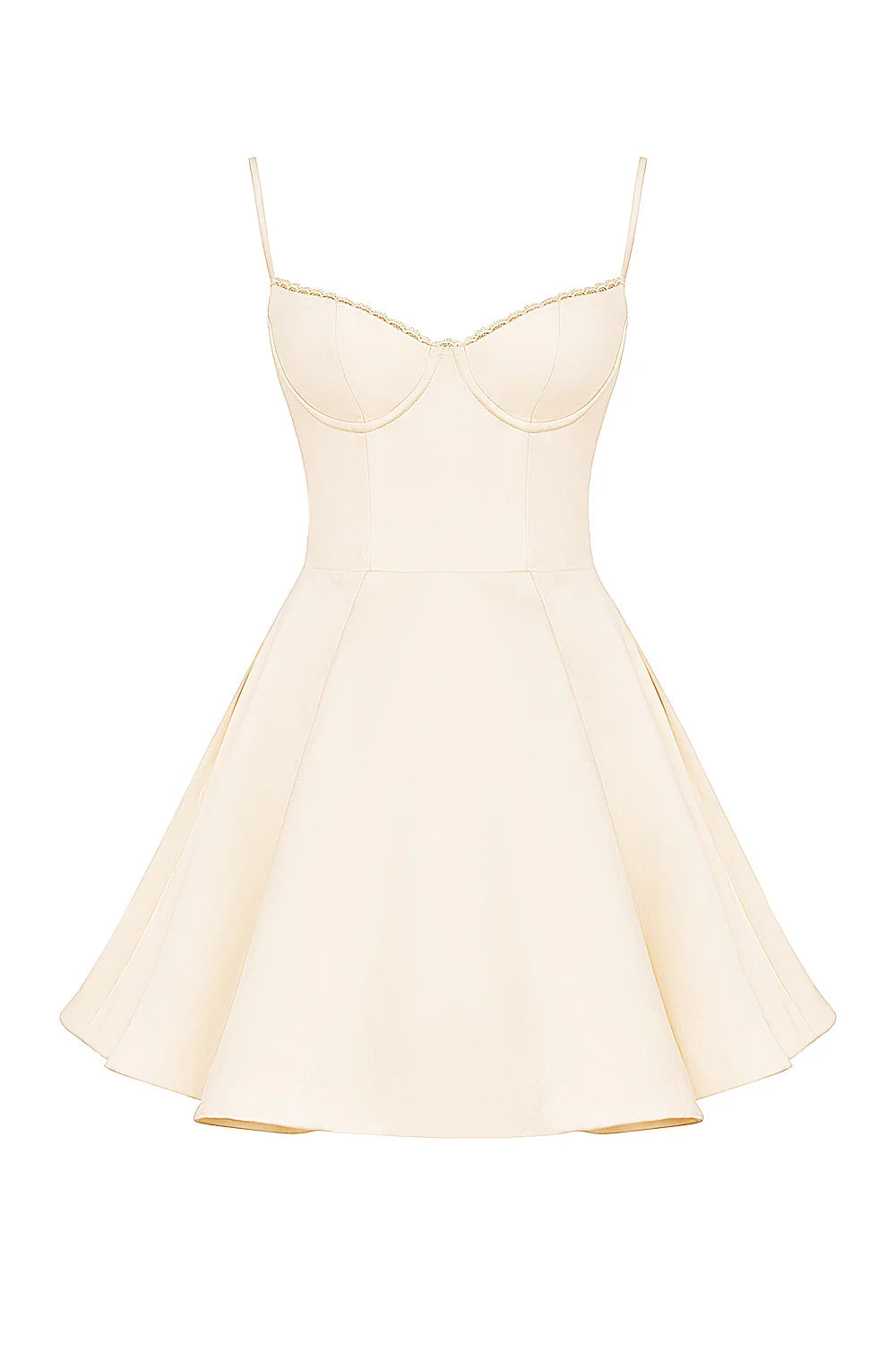 Vestido Curto Creme Vintage Modelador Modelo Rieti