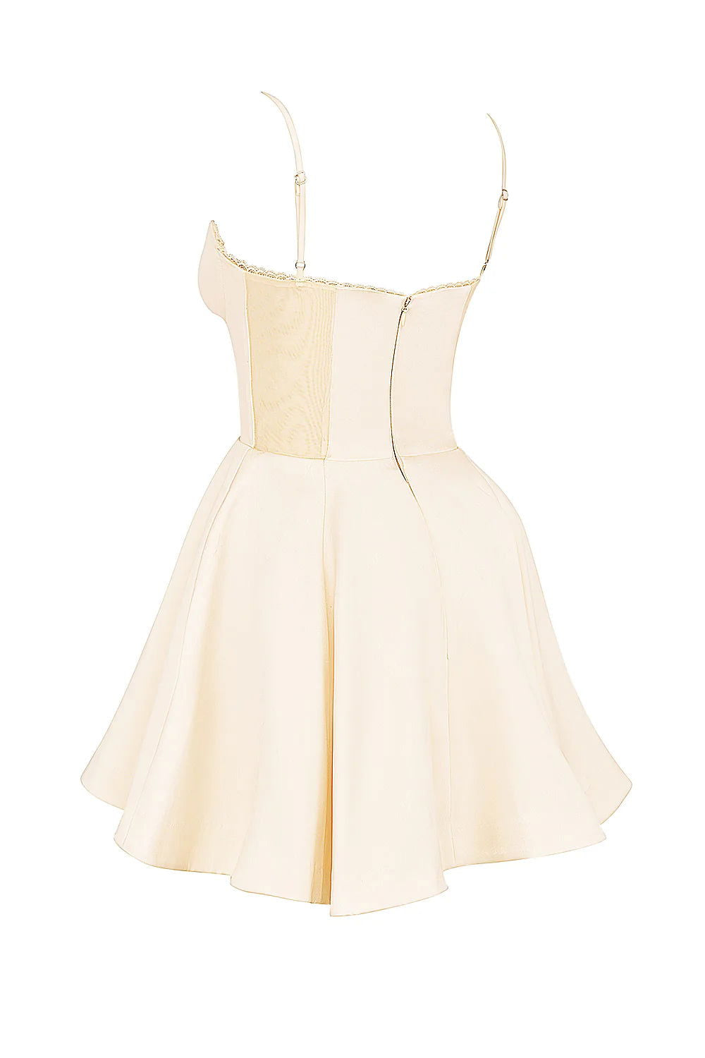 Vestido Curto Creme Vintage Modelador Modelo Rieti