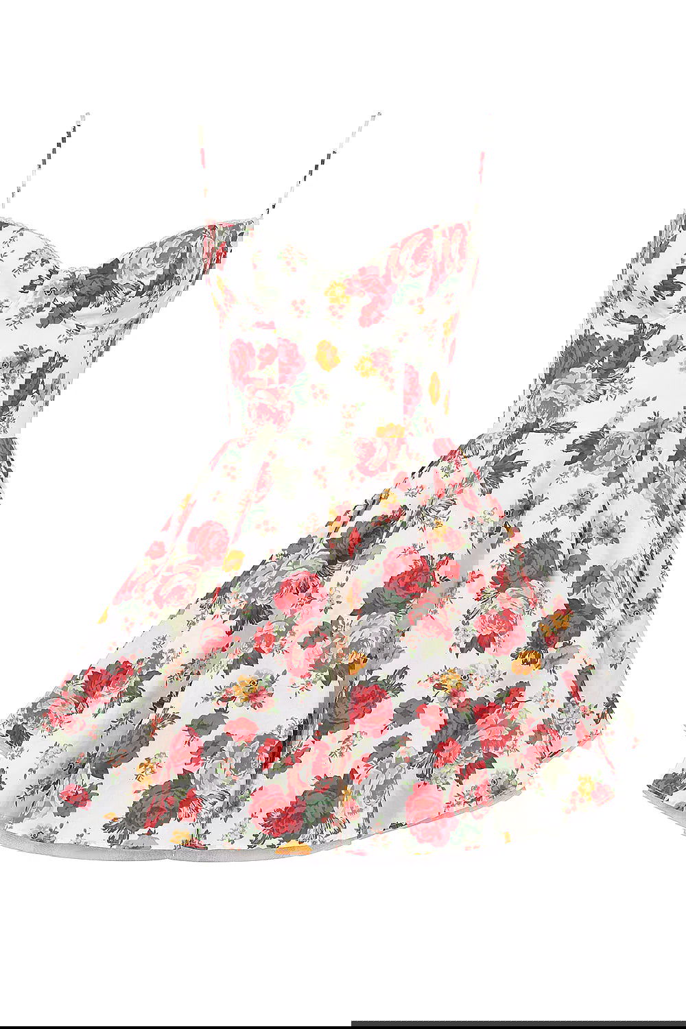 Vestido Curto Floral Modelador Modelo Altamura