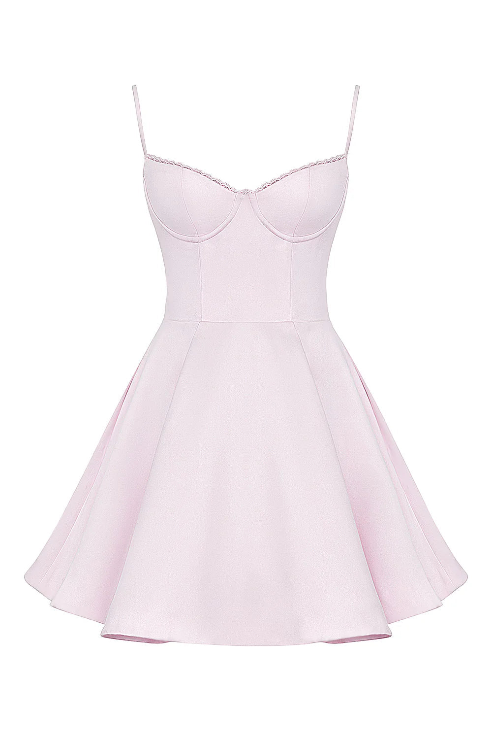 Vestido Curto Rosa Liso Modelador Modelo Anagni