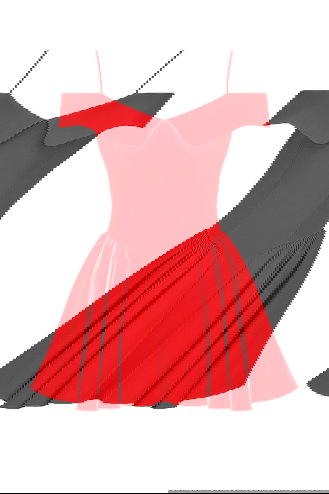 Vestido Curto Vermelho Modelador Off Shoulder Modelo Bollate