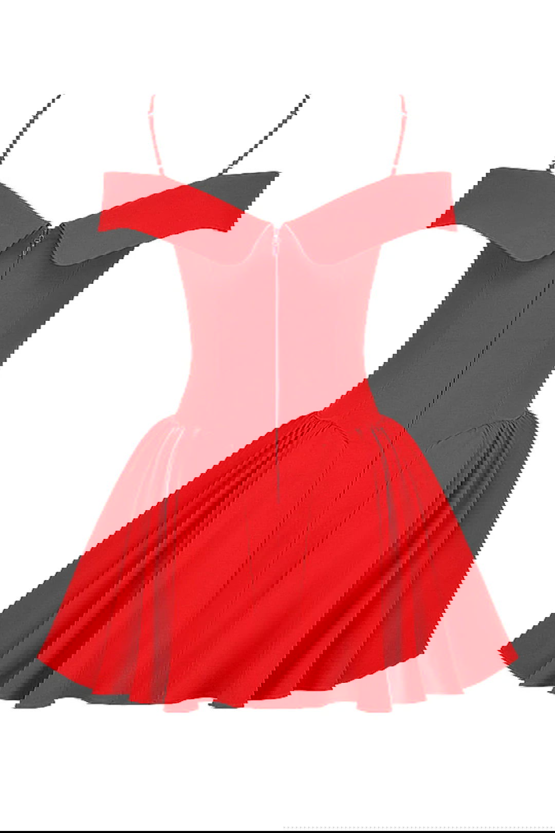 Vestido Curto Vermelho Modelador Off Shoulder Modelo Bollate