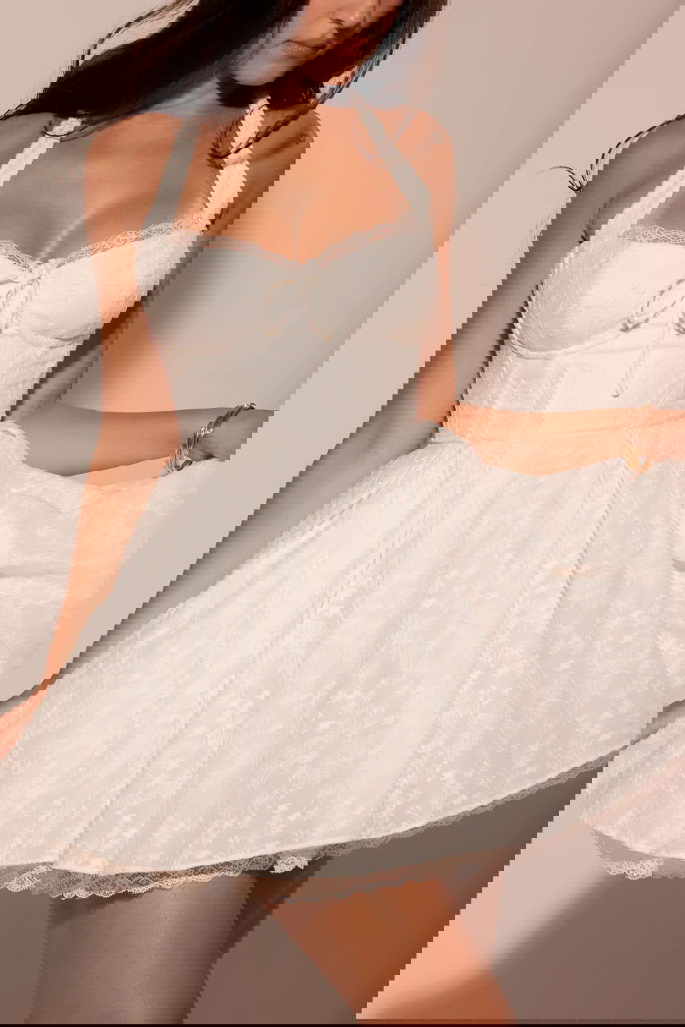 Vestido Curto de Algodão Modelo Campania