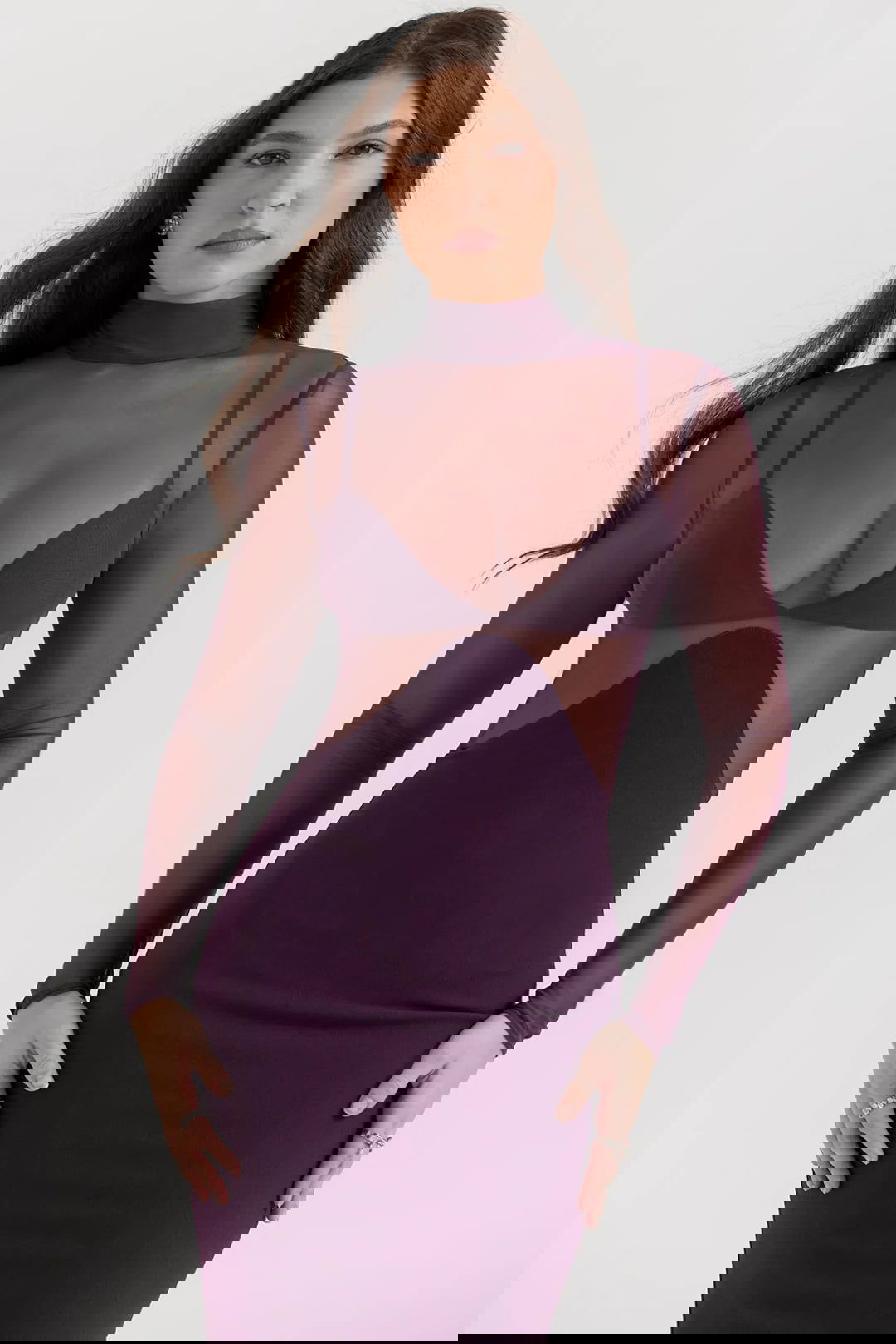 Vestido Longo Para Festas Roxo Modelo Alcamo