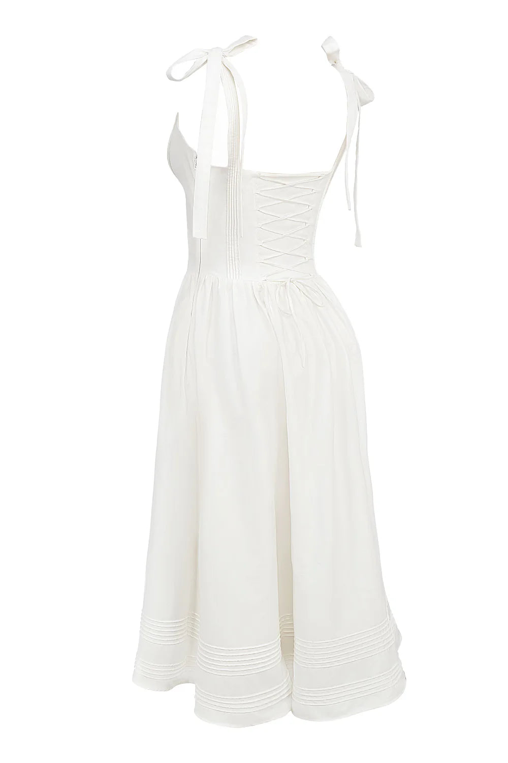 Vestido Midi Branco Cittadella