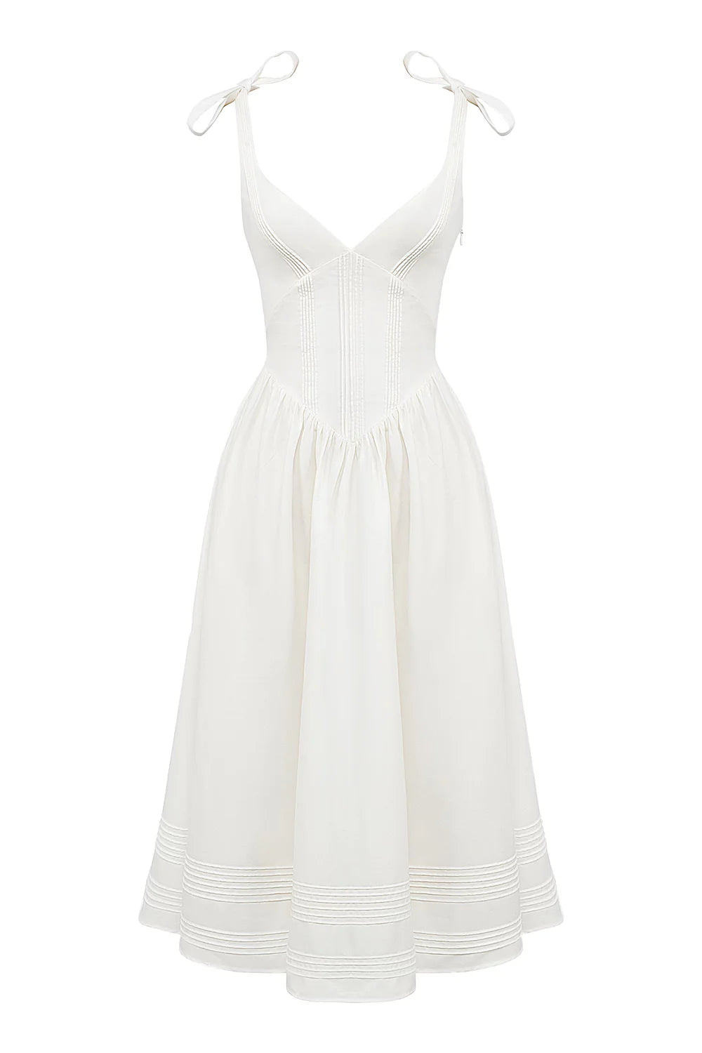 Vestido Midi Branco Cittadella