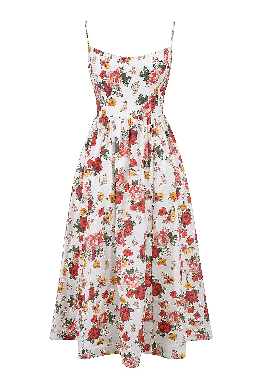 Vestido Midi Floral Bisenzio