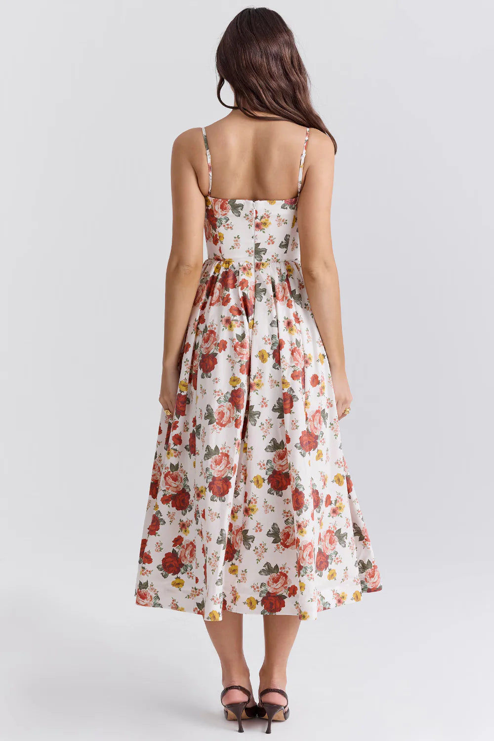 Vestido Midi Floral Bisenzio
