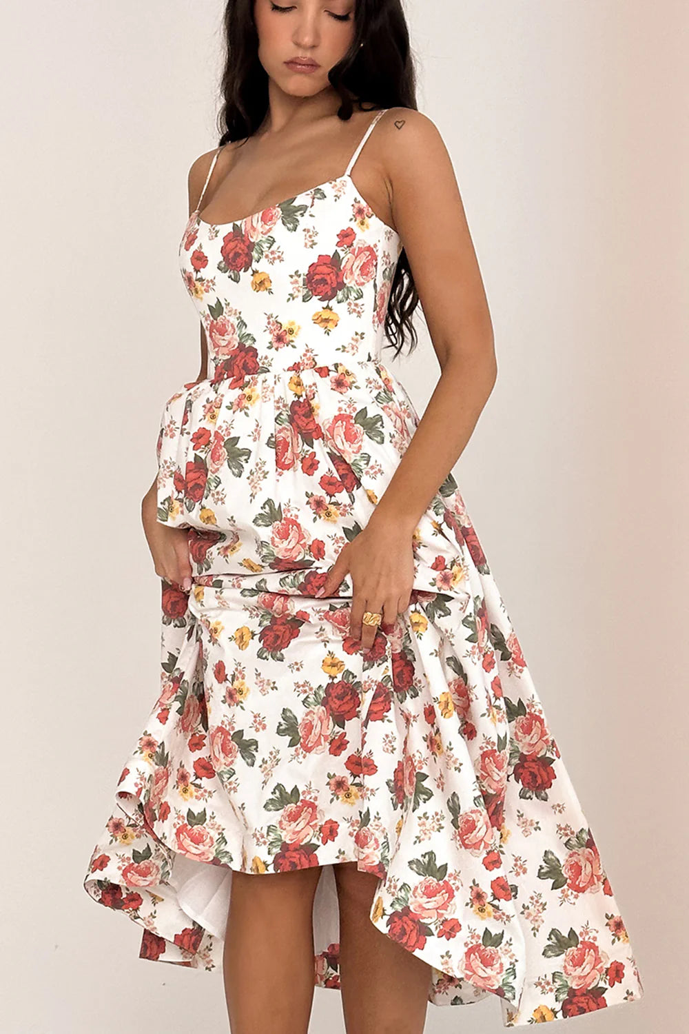 Vestido Midi Floral Bisenzio