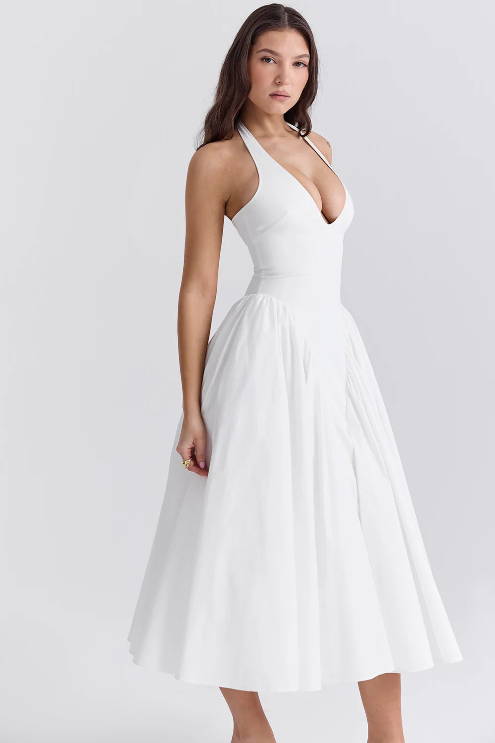 Vestido Midi Branco Urbino