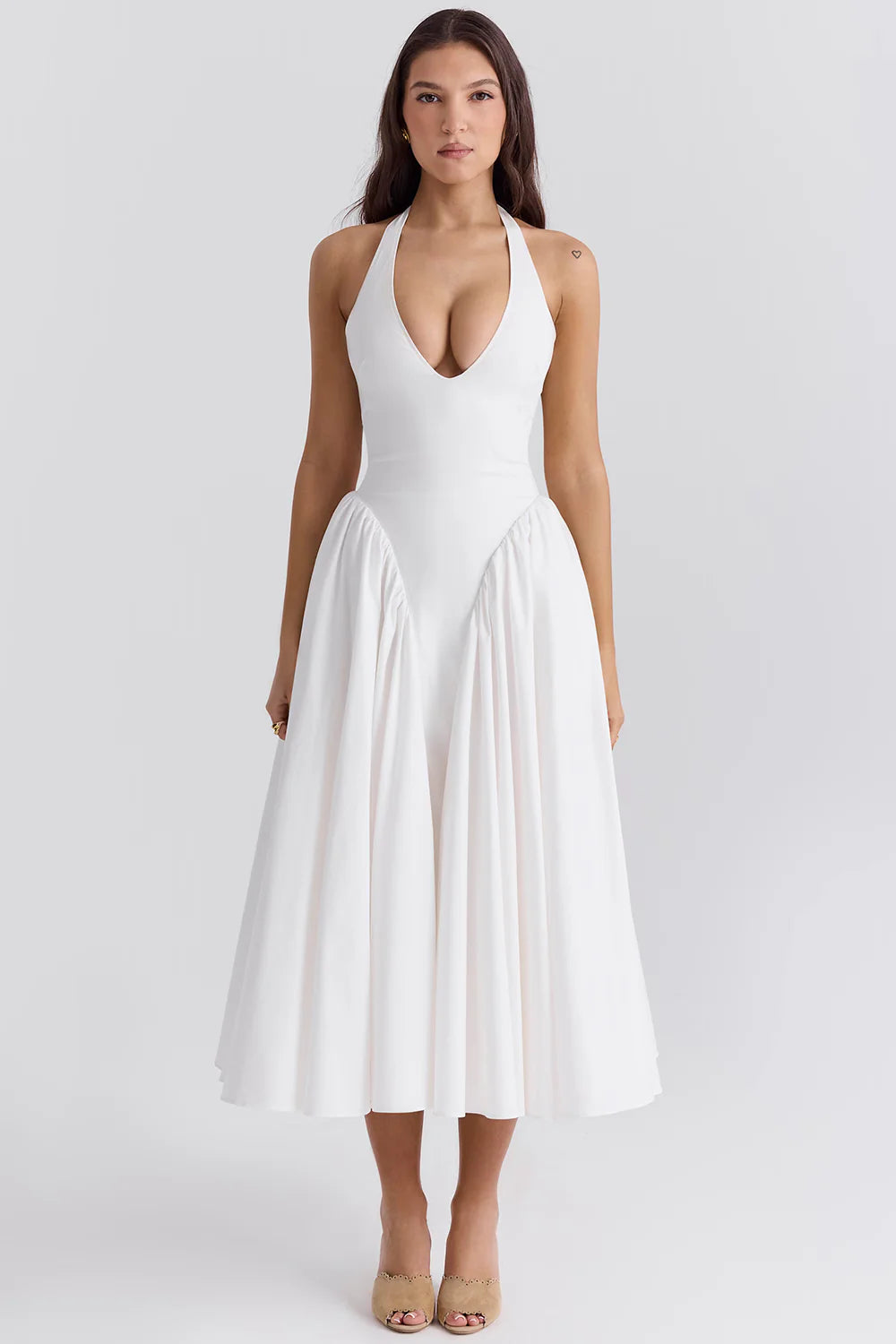 Vestido Midi Branco Urbino