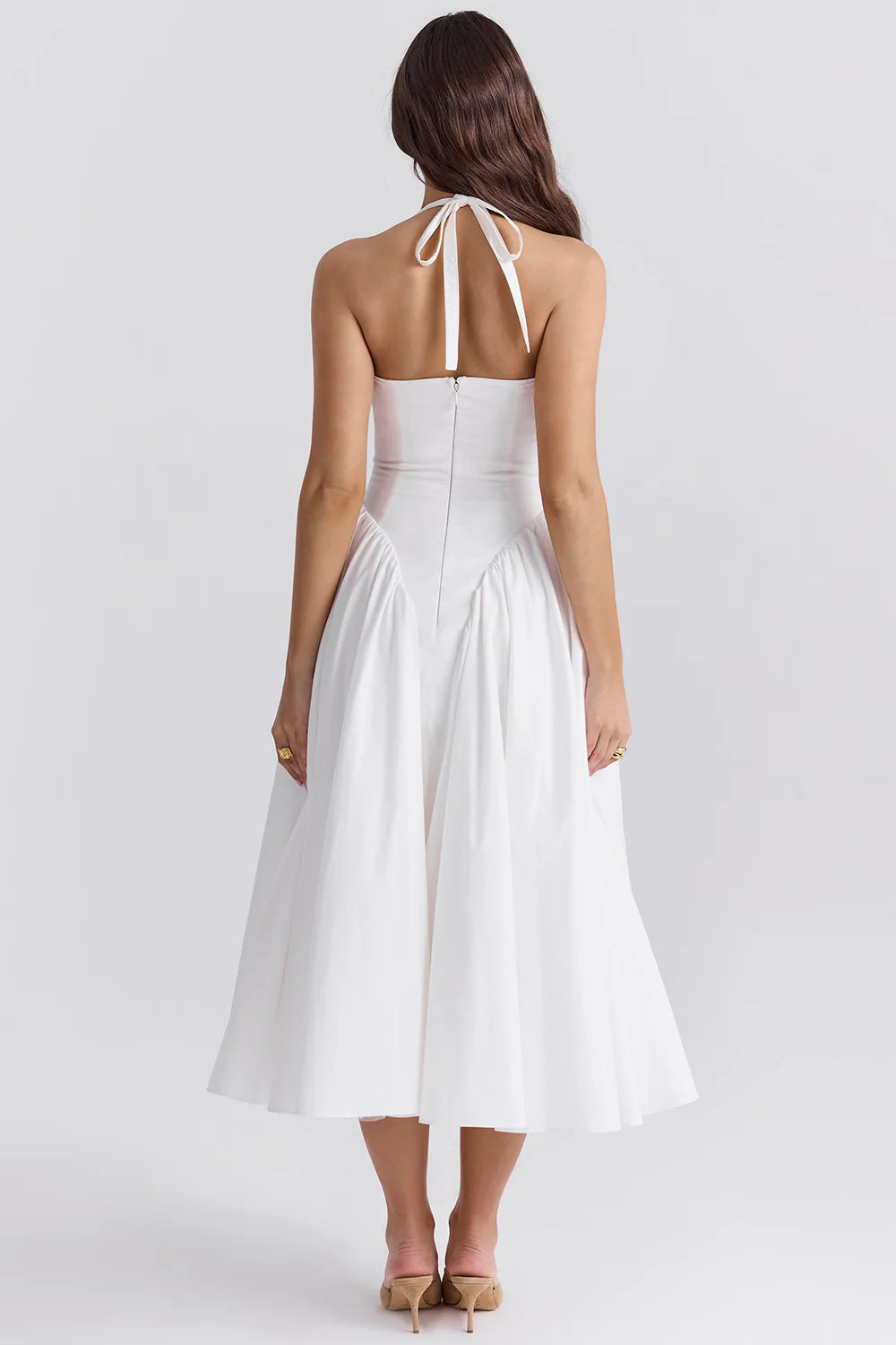 Vestido Midi Branco Urbino