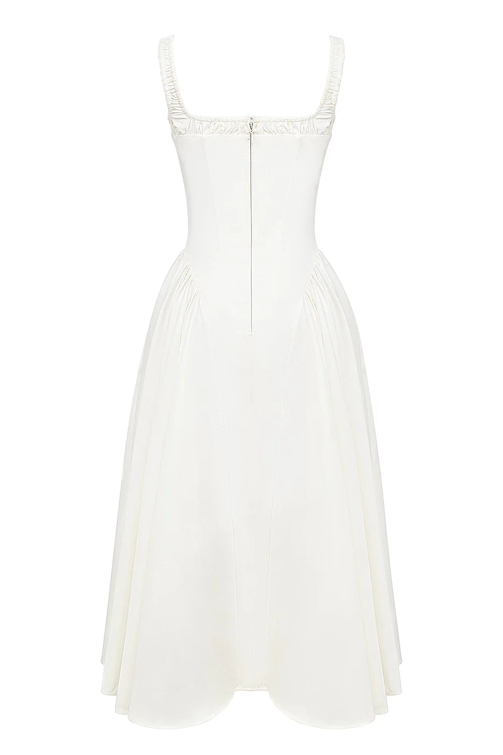 Vestido Midi Branco Arese