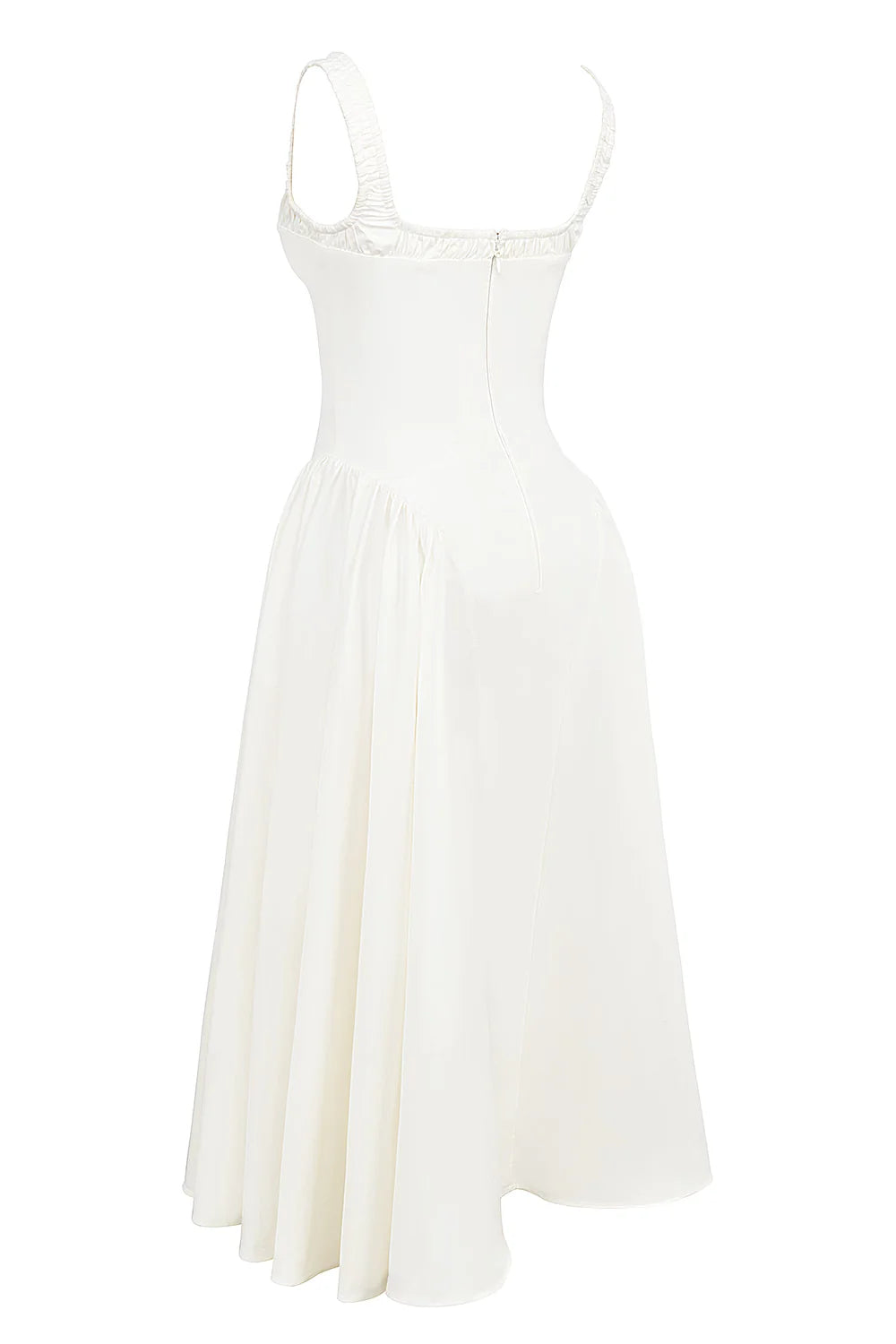 Vestido Midi Branco Arese