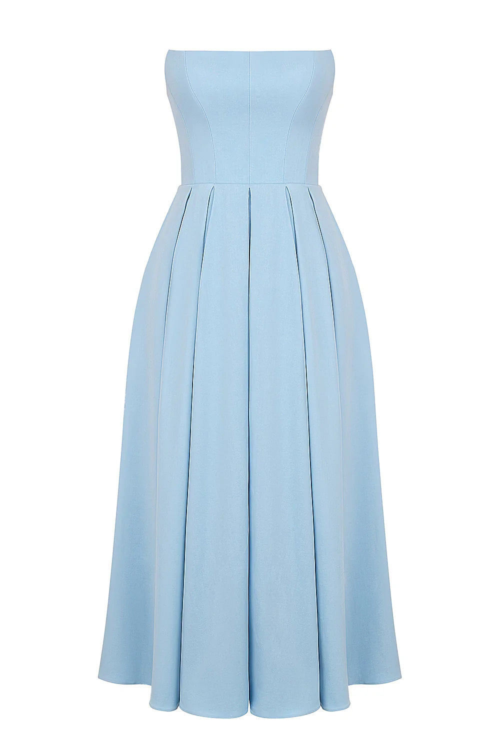 Vestido Midi Azul Bari