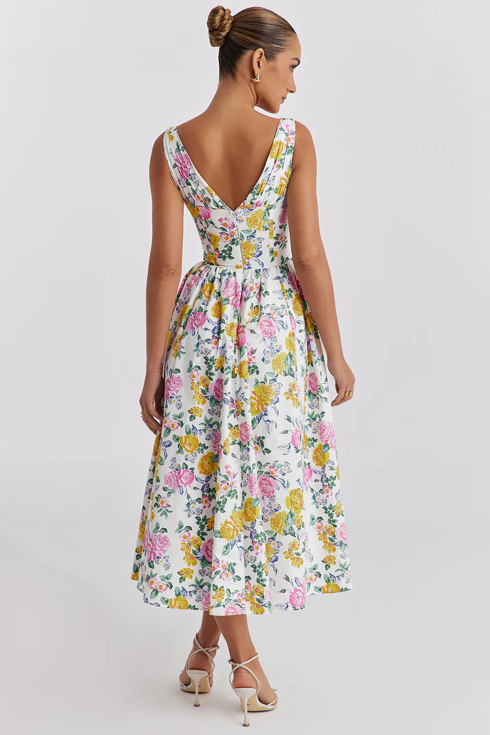 Vestido Midi Floral Naviglio