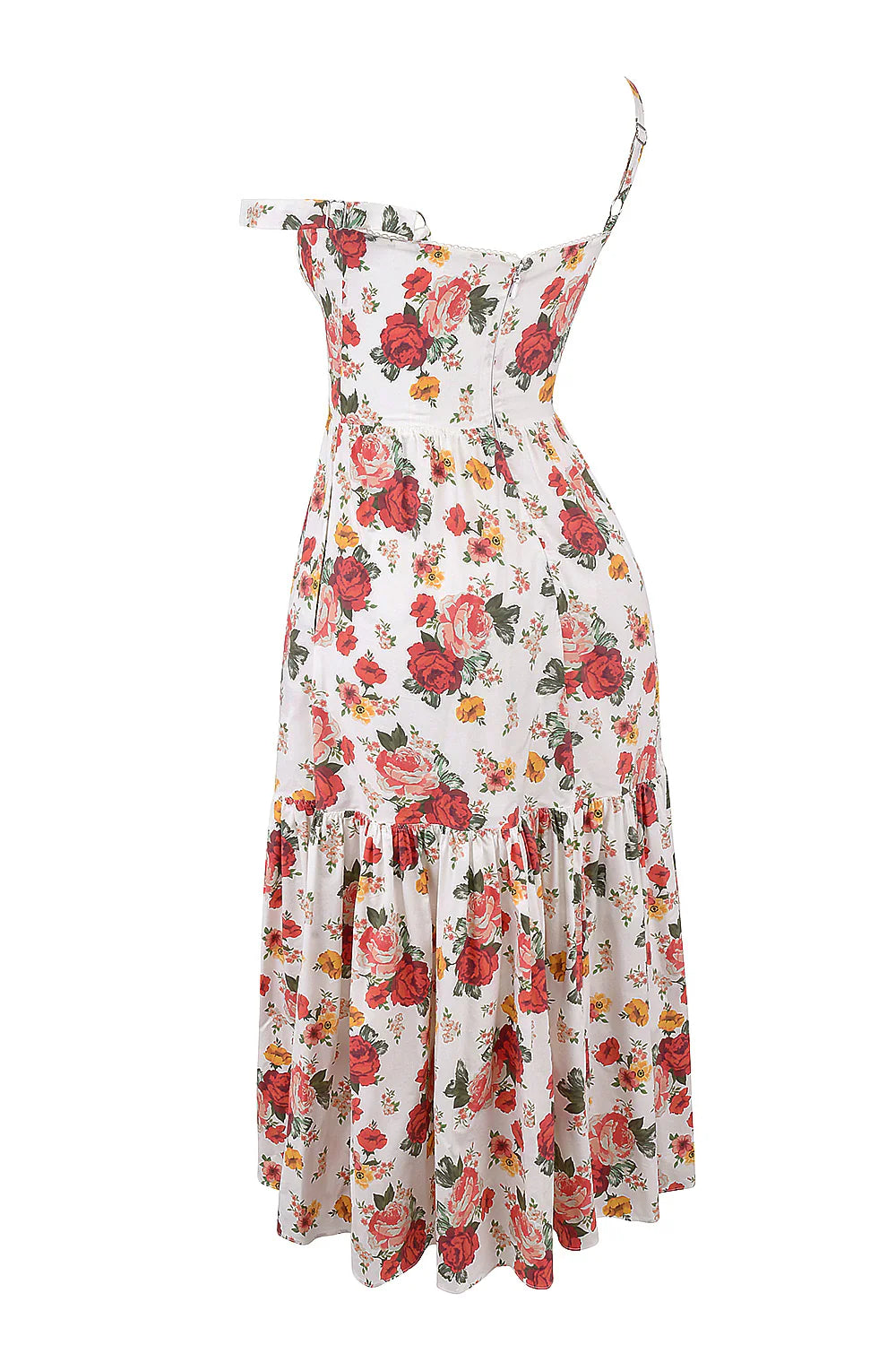 Vestido Midi Floral Mugnano