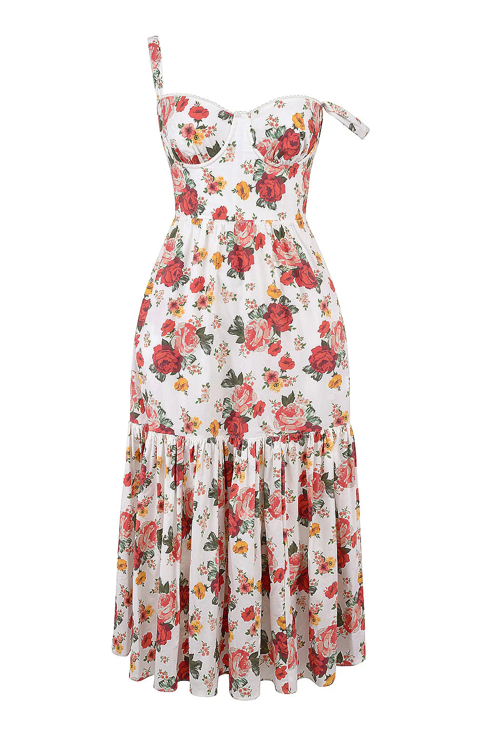 Vestido Midi Floral Mugnano