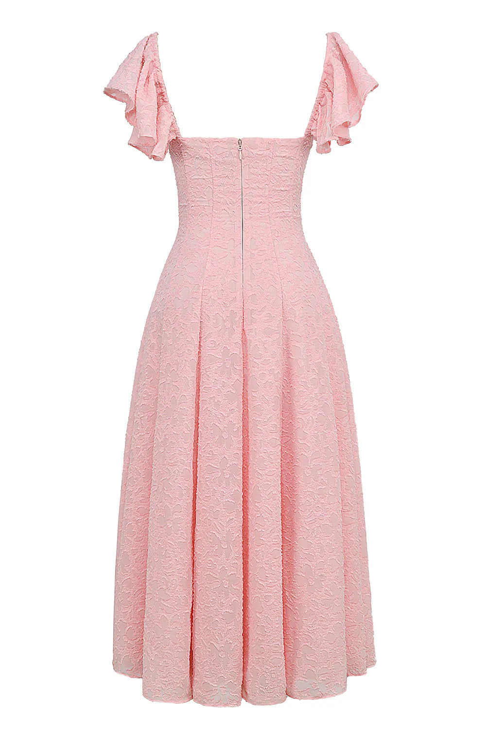 Vestido Midi Floral Rosa Veneto