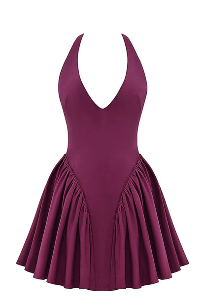 Vestido Curto Modelador Com Alça Vinho Modelo Carmogli