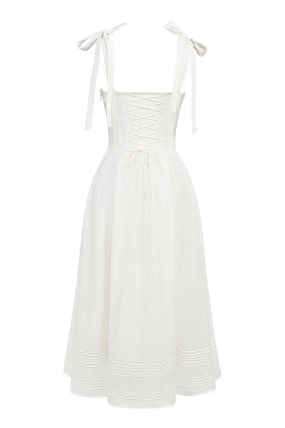 Vestido Midi Branco Cittadella