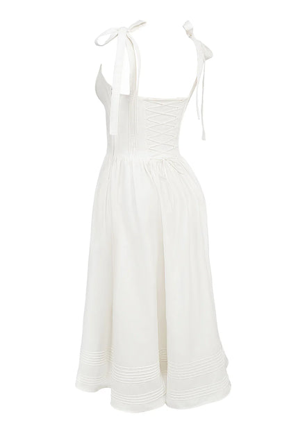 Vestido Midi Branco Cittadella
