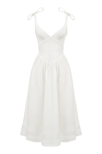 Vestido Midi Branco Cittadella