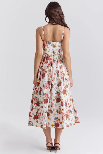 Vestido Midi Floral Bisenzio
