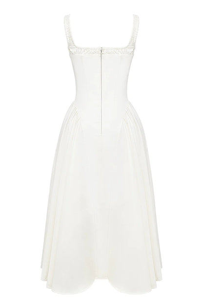 Vestido Midi Branco Arese