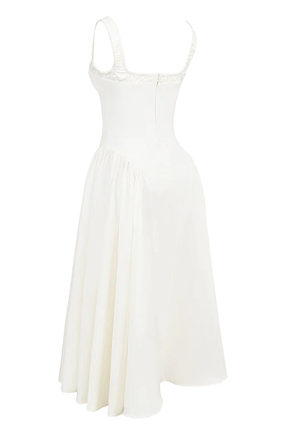 Vestido Midi Branco Arese