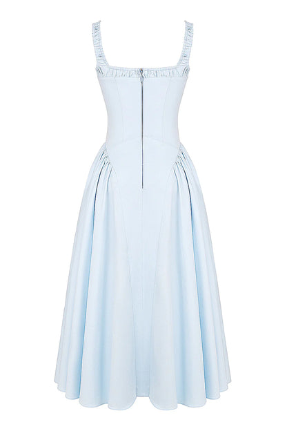 Vestido Midi Azul Cinderela Moncalieri