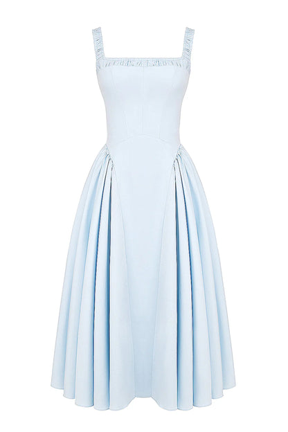 Vestido Midi Azul Cinderela Moncalieri