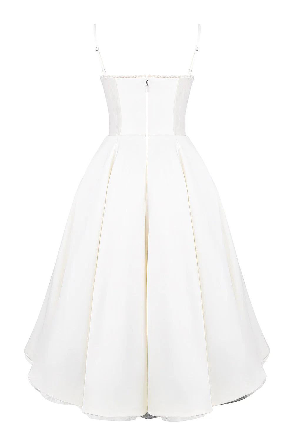 Vestido Midi Branco Gubbio