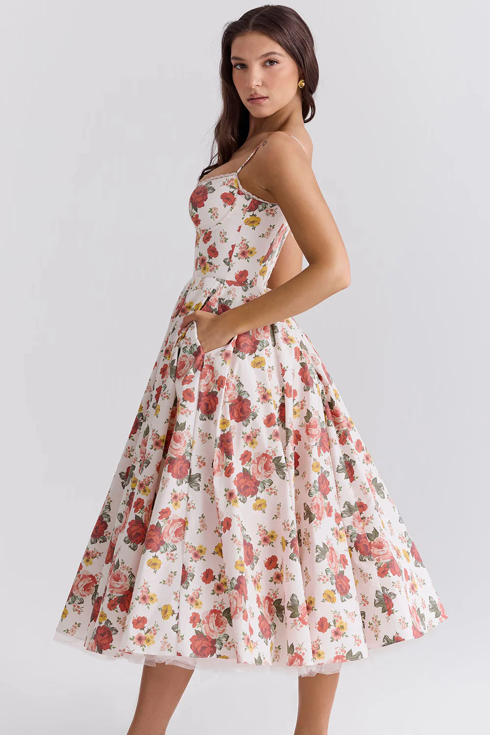 Vestido Midi Floral Empoli
