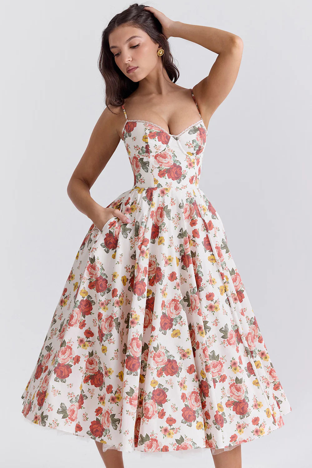 Vestido Midi Floral Empoli