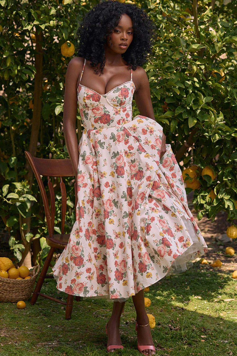 Vestido Midi Floral Empoli