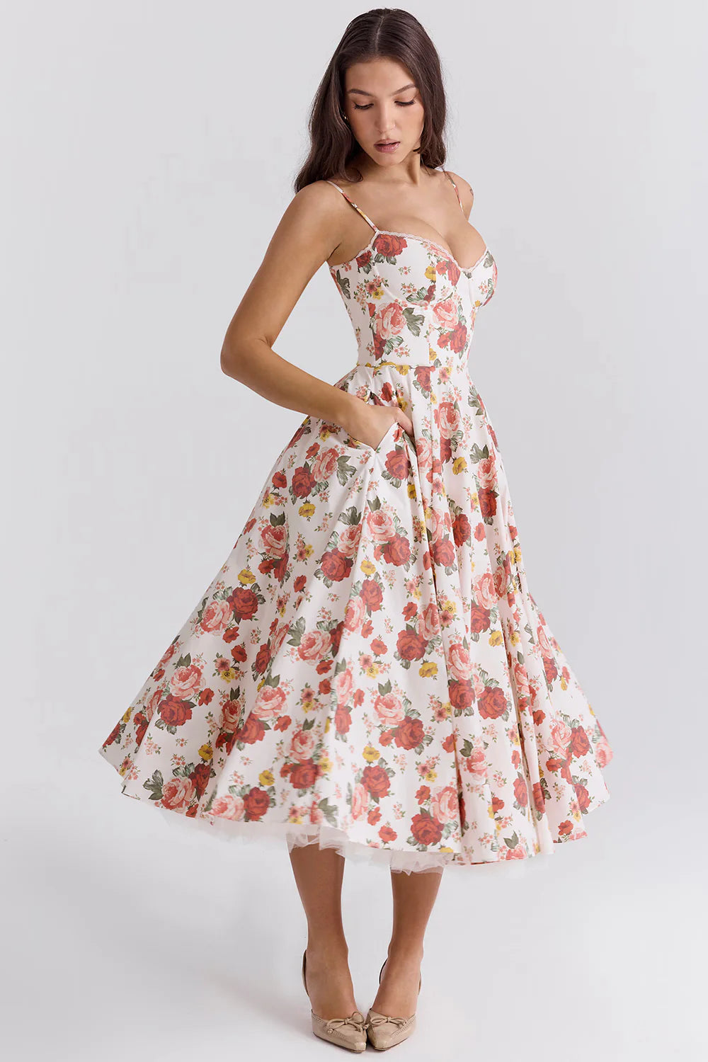 Vestido Midi Floral Empoli