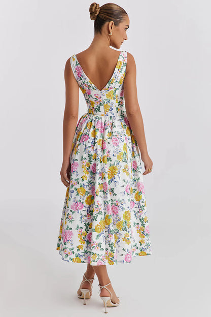 Vestido Midi Floral Naviglio