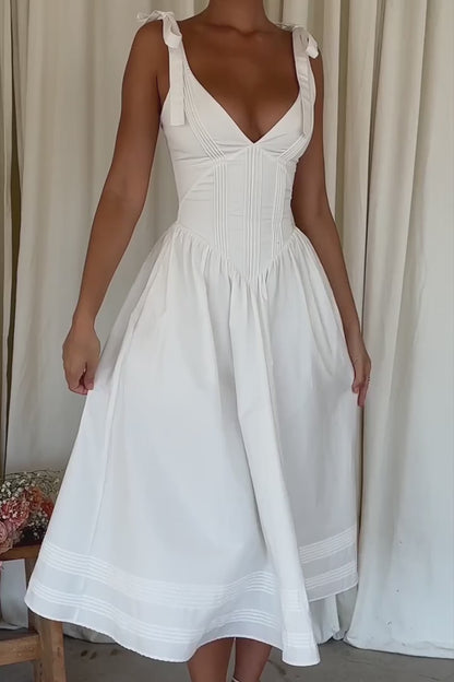 Vestido Midi Branco Cittadella