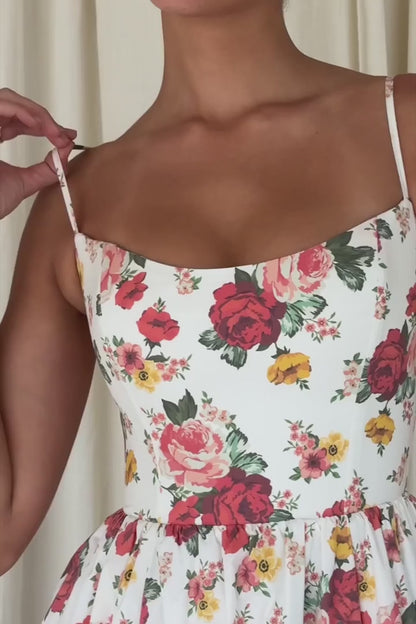 Vestido Midi Floral Bisenzio