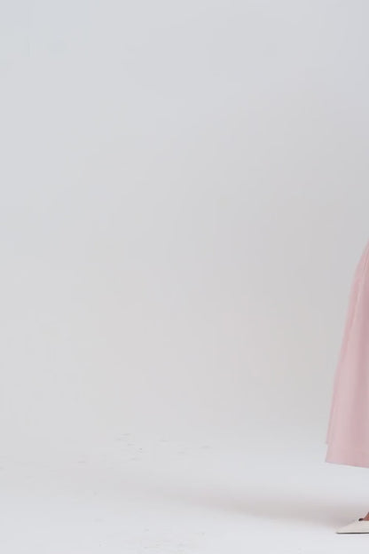 Vestido Midi Rosa Modelador Sem Alça Modelo Nocera